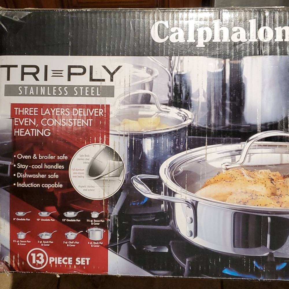 13pc stainless steel cookware